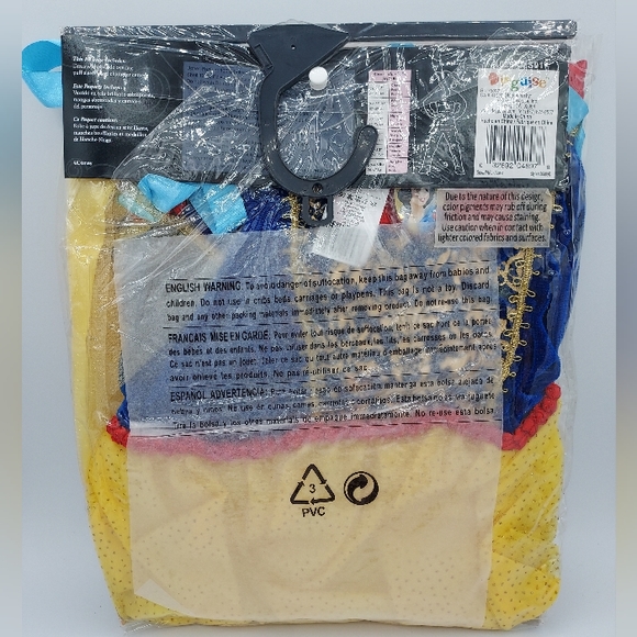 *SHIPS SAME/NEXT DAY!* New Snow White Girls Costume Dress - Size Medium 7-8 - Picture 3 of 5